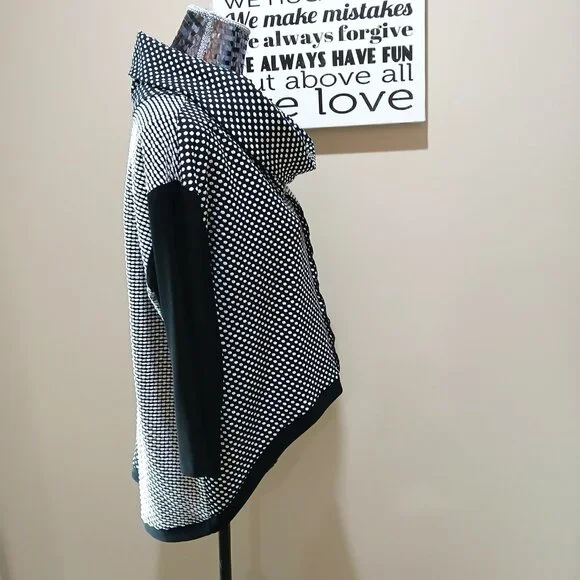 Joseph Ribkoff Top - Cowl Neck / High-Low - Picture 3 of 5